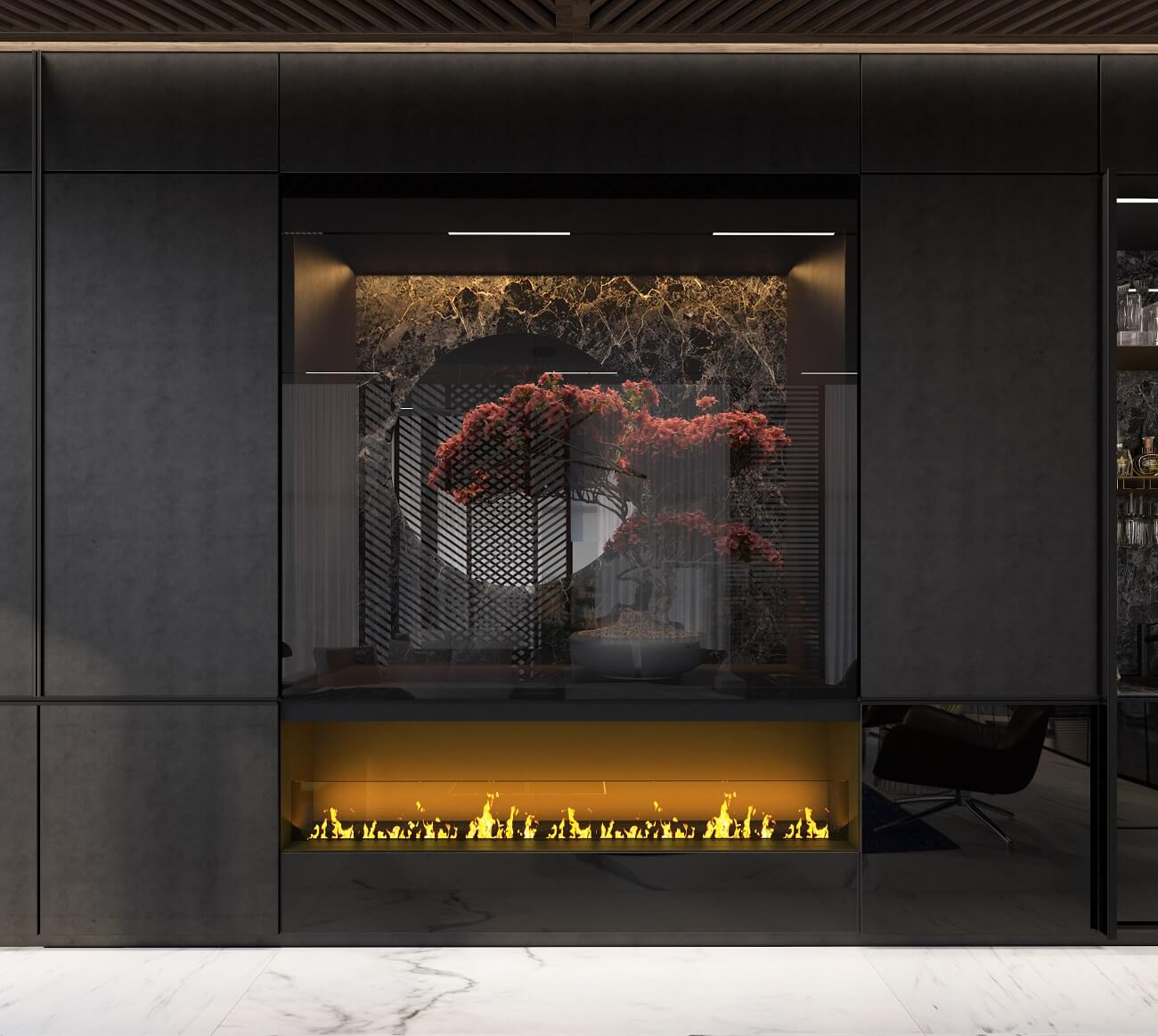 Office interior in Chicago Central House 260м2 | 33BY Architecture ...