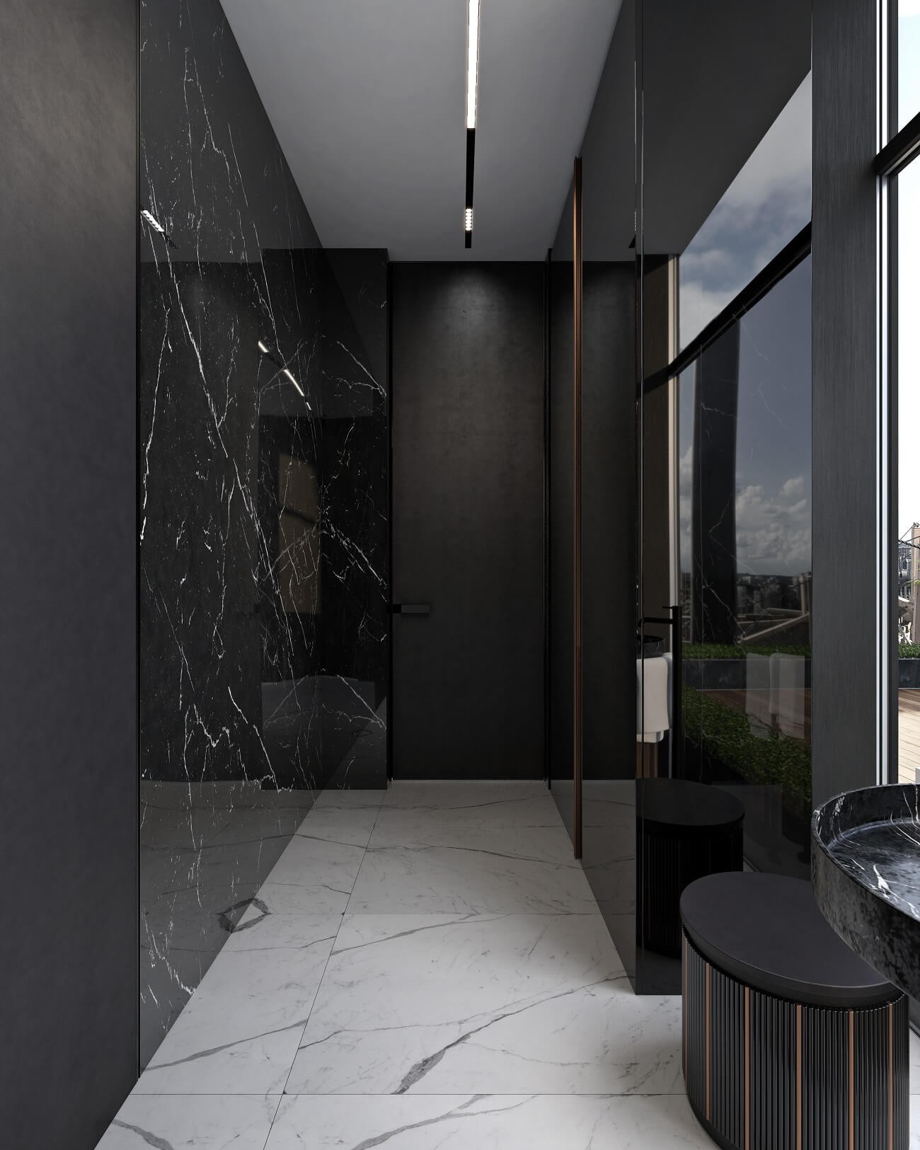 Office interior in Chicago Central House 260м2 | 33BY Architecture ...