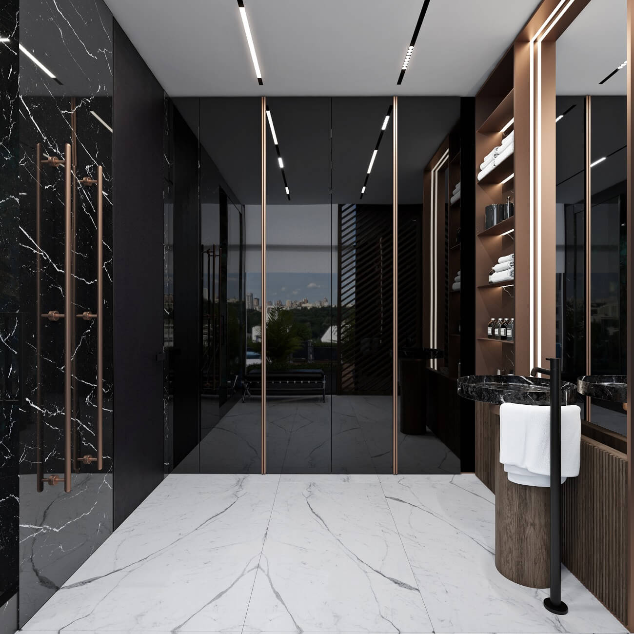 Office interior in Chicago Central House 260м2 | 33BY Architecture ...