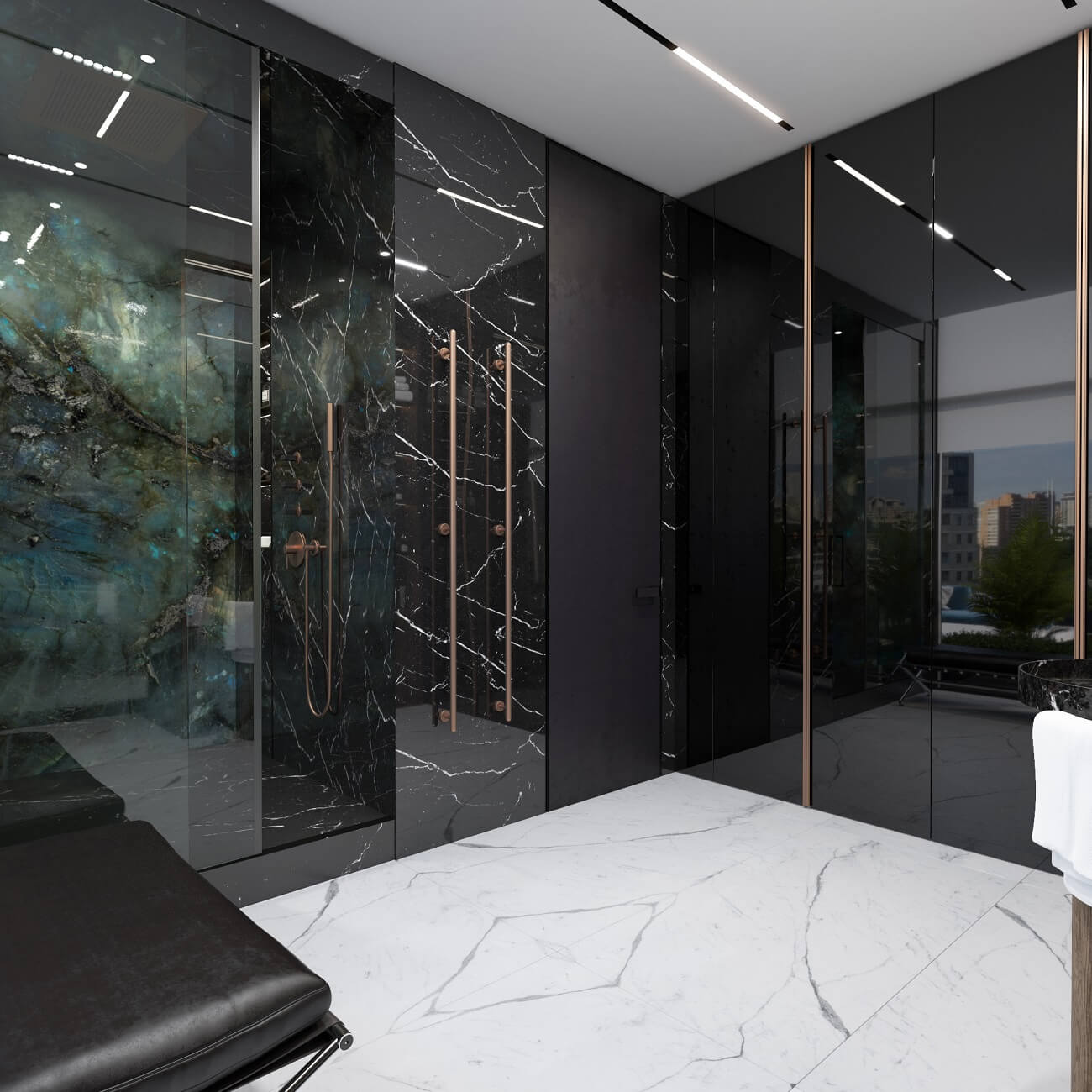 Office interior in Chicago Central House 260м2 | 33BY Architecture ...