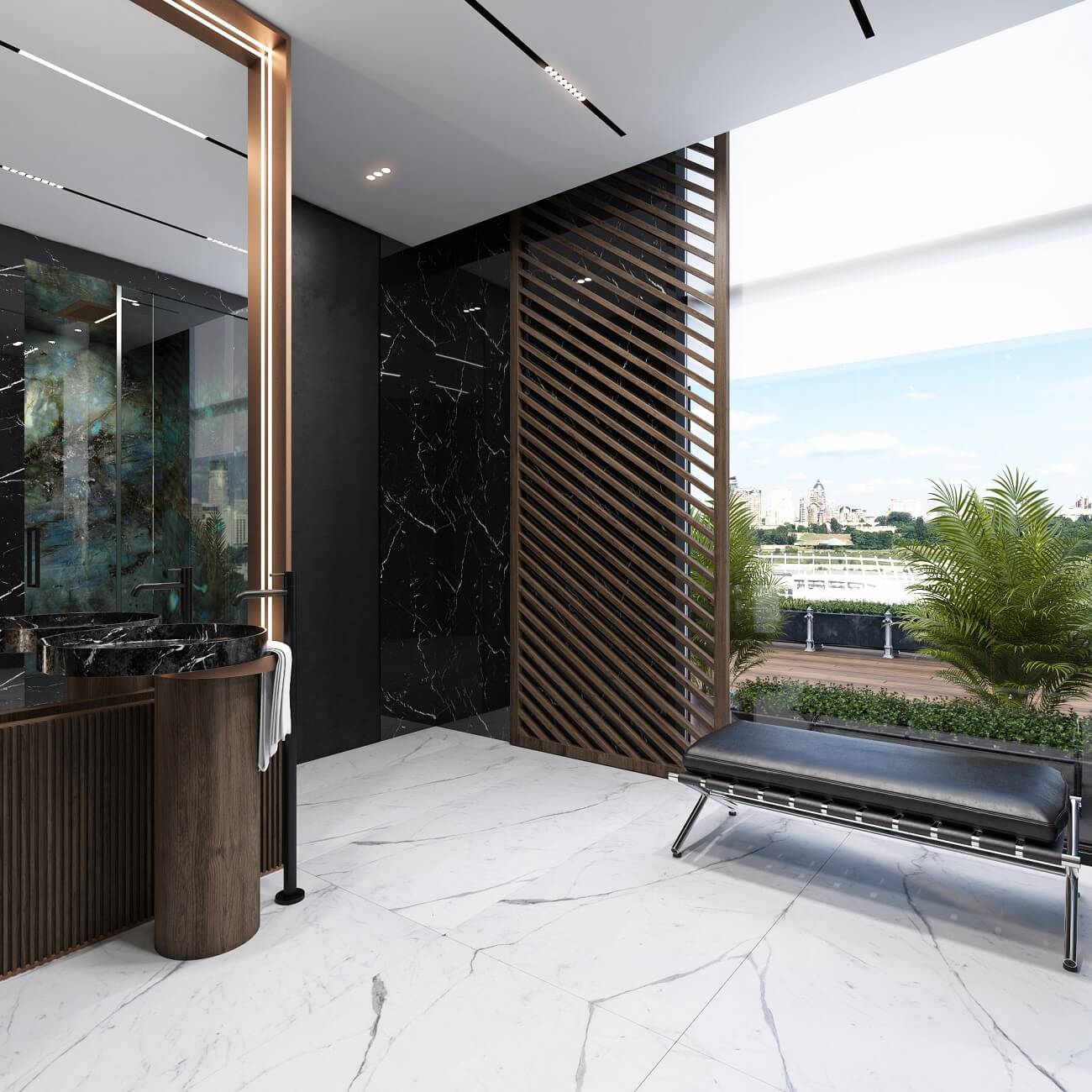 Office interior in Chicago Central House 260м2 | 33BY Architecture ...