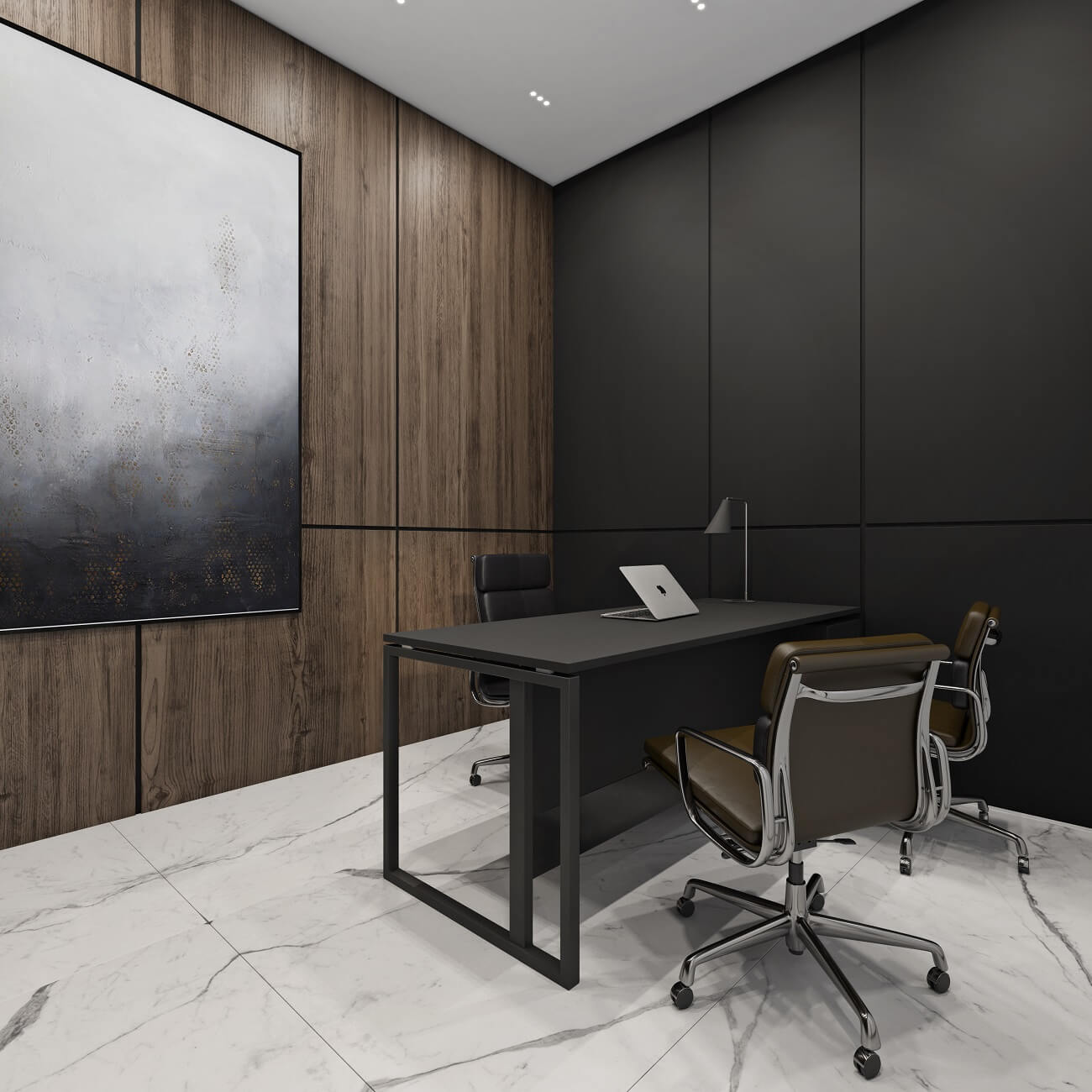Office interior in Chicago Central House 260м2 | 33BY Architecture ...